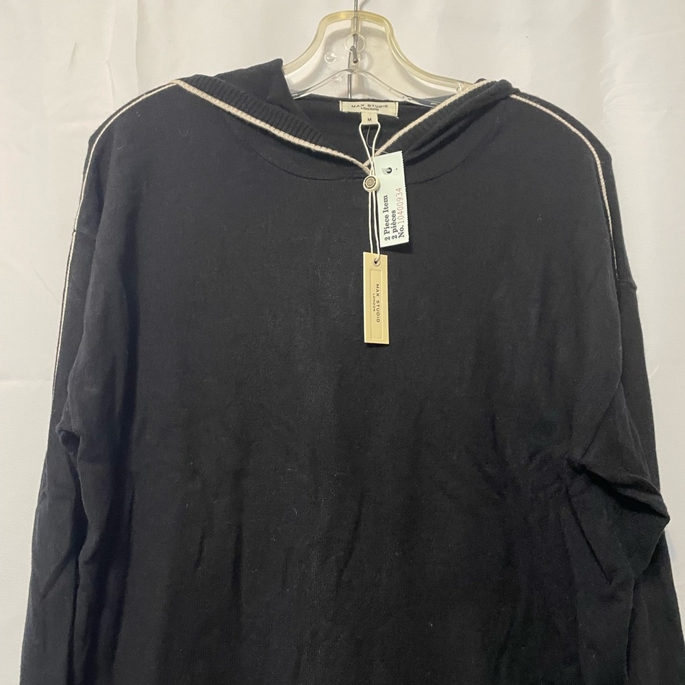 Max Studio Super Soft Lounge Wear Black Womens Medium